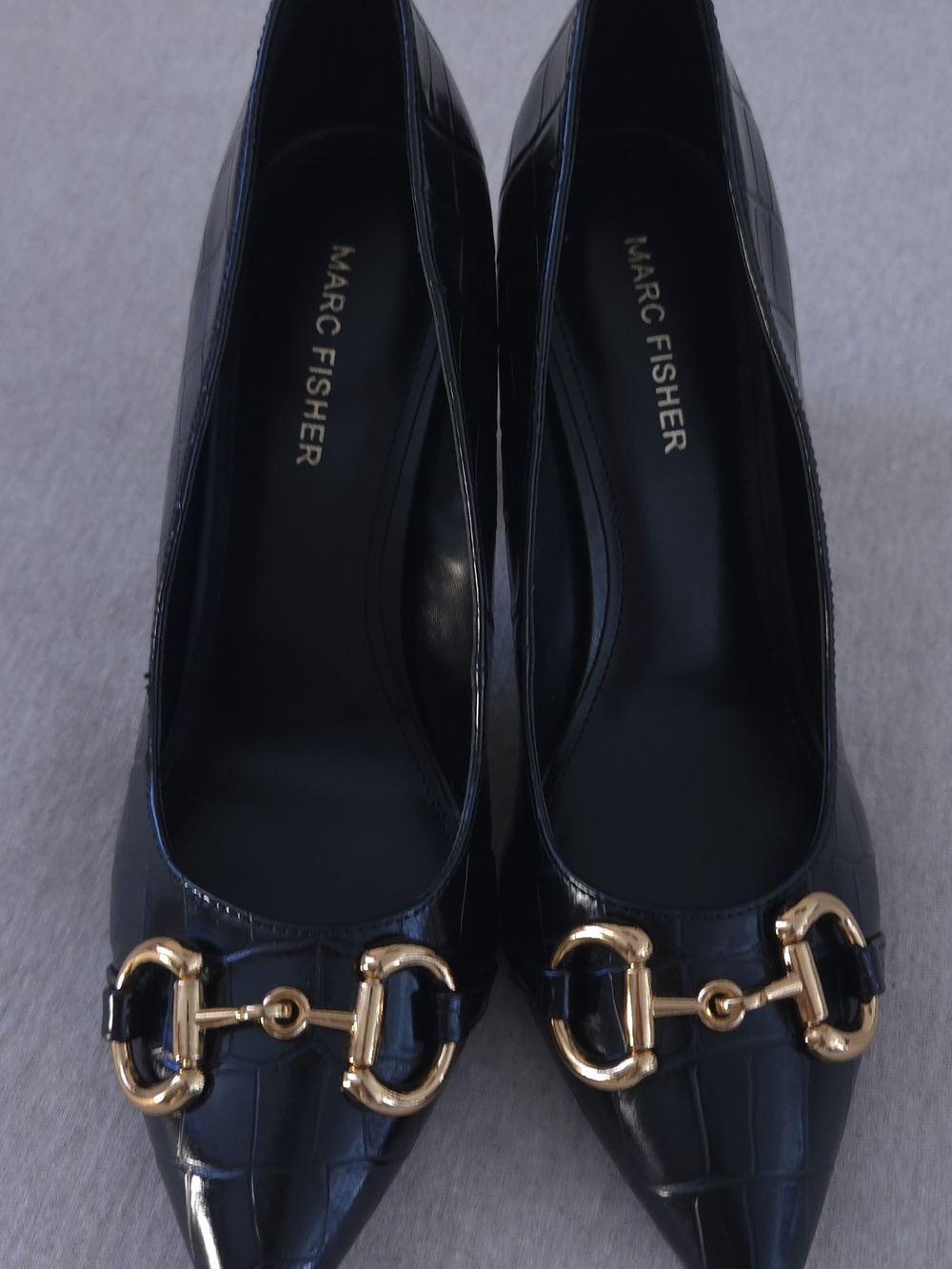 Marc Fisher Gruff Bit High Block Heel Pumps - Picture 2 of 9